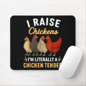 Funny Chicken Lover Gift – I Raise Chickens Farm H マウスパッド (マウス)