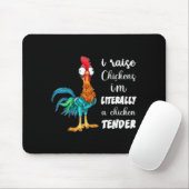 Funny Chicken Lover Gift – I Raise Chickens Humor  マウスパッド (マウス)