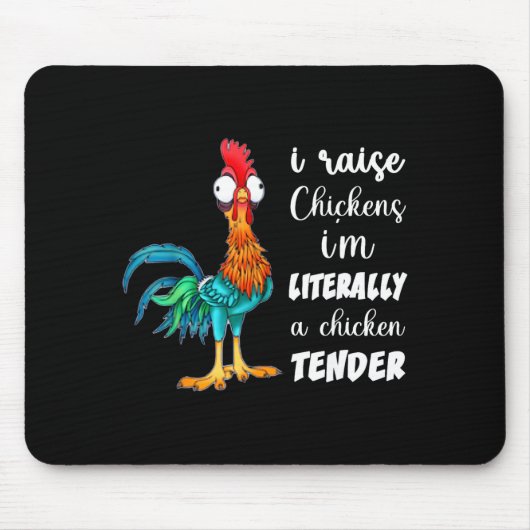 Funny Chicken Lover Gift – I Raise Chickens Humor  マウスパッド (正面)
