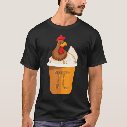 Funny Chicken Pot Pi Day 3 14 Math Teacher Men Wom Tシャツ (正面)