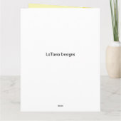 Funny Chicken Purple Mother's Day Card カード (裏面)