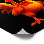 Funny Chicken Quote Rooster Humor Saying Men Women ポスター (角)