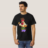 Funny Chicken Rise and Fly” T-Shirt Tシャツ (正面フル)