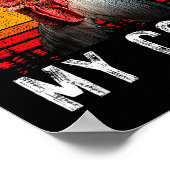 Funny Chicken Rooster Stop Staring At My Gift  ポスター (角)