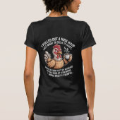 Funny Chicken Shirt Design Sarcastic Wife T-Shirt Tシャツ (裏面)