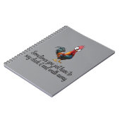 Funny Chicken Sometimes You Just Have To Say Cluck ノートブック (左側)