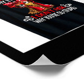 Funny Chicken Stop Asking Why I Crazy Chickens  ポスター (角)