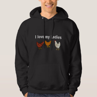 Funny Chicken T , Chicken Farmers, I love My Ladie パーカ