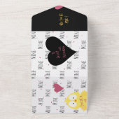 Funny Chicken You’re Eggcellent! Pun Proposal Card オールインワン招待状 (外側)