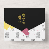 Funny Chicken You’re Eggcellent! Pun Proposal Card オールインワン招待状 (裏面)