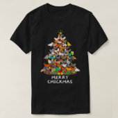 Funny Chickens Christmas Tree Ornaments Decor Merr Tシャツ (デザイン正面)