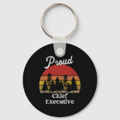 Funny Chief Executive Shirts Job Title Professions キーホルダー (正面)
