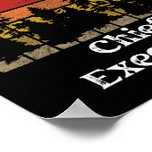 Funny Chief Executive Shirts Job Title Professions ポスター (角)