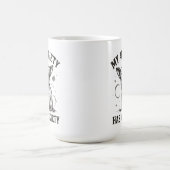 Funny Chihuahua Anxiety Shirt – Distressed Nervous コーヒーマグカップ (中央)