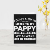 Funny Child And Pappy Gif Uni Kids Black I Don't A カード (黄色い花)