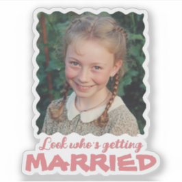 Funny Childhood Photo Look Who's Getting Married シール