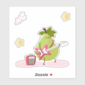 Funny children's illustration of a rock pear シール (シート)