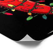 Funny Chili Pepper Christmas Graphics Lights Lover ポスター (角)