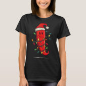 Funny Chili Pepper Christmas Graphics Lights Lover Tシャツ (正面)