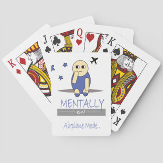 Funny Chimy Mentally on Airplane Mode Playing Card トランプ