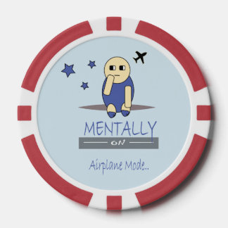 Funny Chimy Mentally on Airplane Mode Poker Chip ポーカーチップ