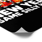 Funny Chinese Lunar New Year Same Silly Horse Dabb ポスター (角)