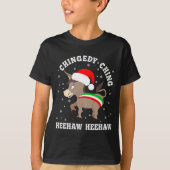 Funny Chingedy Ching Hee Haw Santa Merry Christmas Tシャツ (正面)