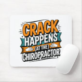 Funny Chiropractic Quote Spine Crack Humor マウスパッド (マウス)