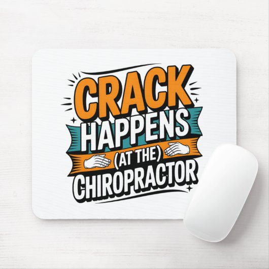 Funny Chiropractic Quote Spine Crack Humor マウスパッド (マウス)