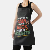 Funny Chiropractic Spine Care Quote エプロン (インサイチュ)