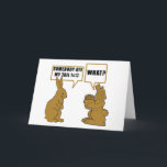 Funny Chocolate Easter Bunny シーズンカード<br><div class="desc">Easter Gifts: Happy Easter Gift ideas. Buy this Funny Chocolate Easter Bunny Gift for that special Bunny or Chick. This Funny Chocolate Easter Bunny Gift will make any bunny happy. Think about Easter cards, buttons, stickers, mouse pad, key chain or hat. Easter Rocks! Descriptive Words: Easter, Easter Bunny, Easter Eggs,...</div>