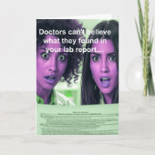 funny chocolate lover get well wish カード (正面)