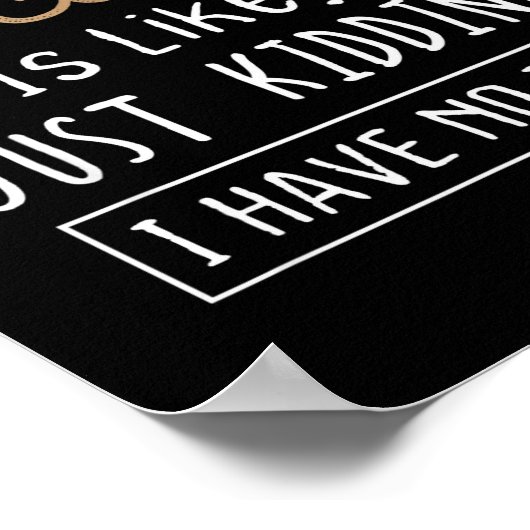 Funny Chocolate Lovers Cute Gift Shirt  ポスター (角)