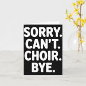 Funny Choir Art For Men Women Choir Director Sing  カード (黄色い花)