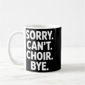 Funny Choir Art For Men Women Choir Director Sing  コーヒーマグカップ (左)