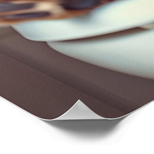 Funny Chow Chow Bathroom Print, Dog Reading ポスター (角)