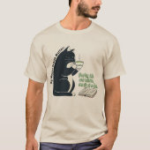 Funny Christian cat and matcha, Christian cat Tシャツ (正面)