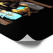 Funny Christian Christmas Jesus Oh Come Let Us Ado ポスター (角)