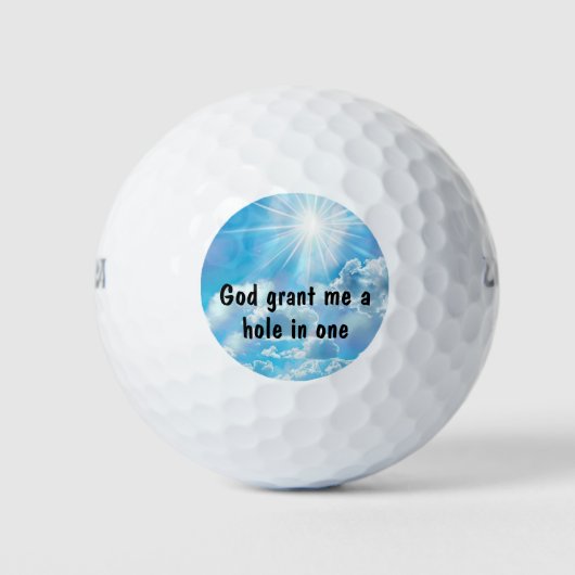 Funny Christian Faith Golf Balls ゴルフボール (正面)