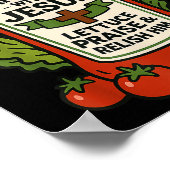 Funny Christian Faith Ketchup Pun Catch Up With Je ポスター (角)