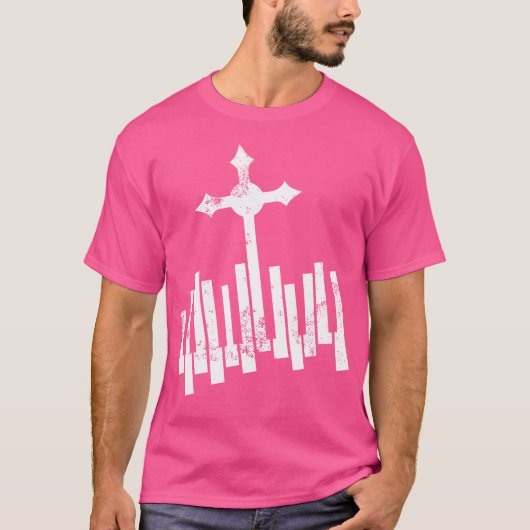 Funny Christian Keyboard Piano Player Lover Gift Tシャツ (正面)