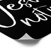 Funny Christian Quote Cute Fun Jesus Try Jesus Not ポスター (角)