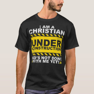 Funny Christian Under Construction Gift Catholic M Tシャツ