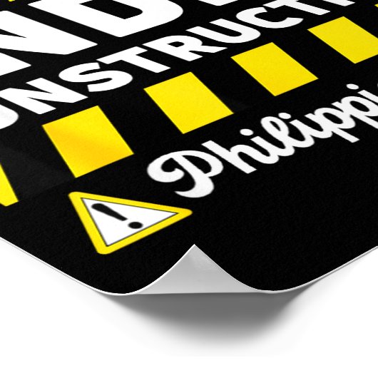 Funny Christian Under Construction Philipans 1-6 S ポスター (角)