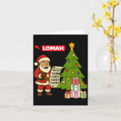 Funny Christmas  カード (黄色い花)