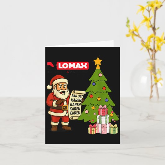 Funny Christmas  カード (黄色い花)