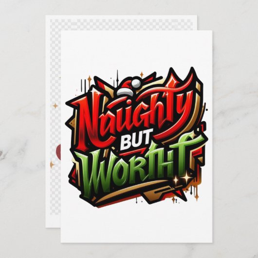 funny Christmas 🤶 シーズンカード (正面/裏面)