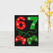 Funny Christmas 67 Meme Six Seven Video Games Game カード (黄色い花)