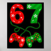 Funny Christmas 67 Meme Six Seven Video Games Game ポスター (正面)