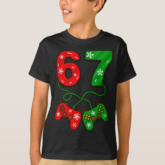 Funny Christmas 67 Meme Six Seven Video Games Game Tシャツ (正面)